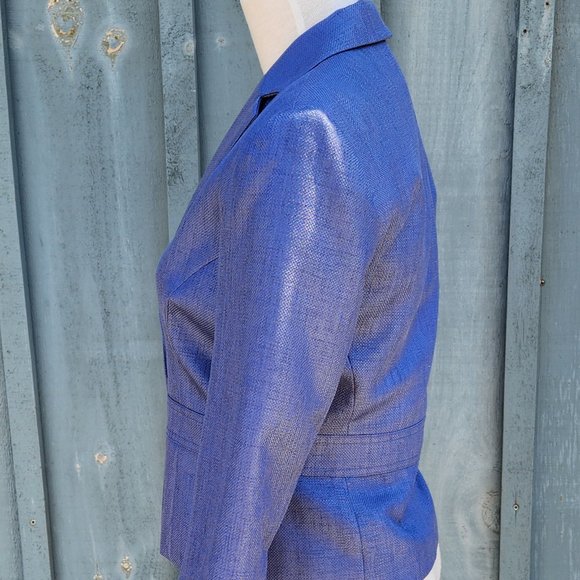 Tristan & Iseut Tailored Blazer Jacket Size 4 Like New - Picture 4 of 7